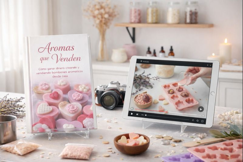 Libro completo + Videos para crear y vender Bombones Aromáticos
